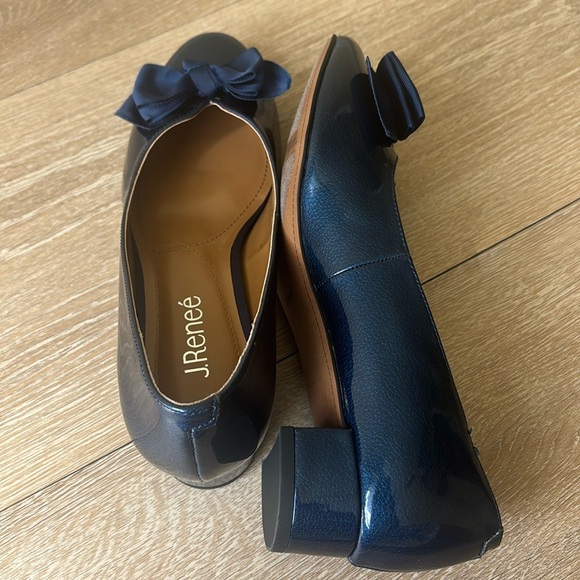 J.Renee Blue Flats with Bow Detail - Picture 5 of 12